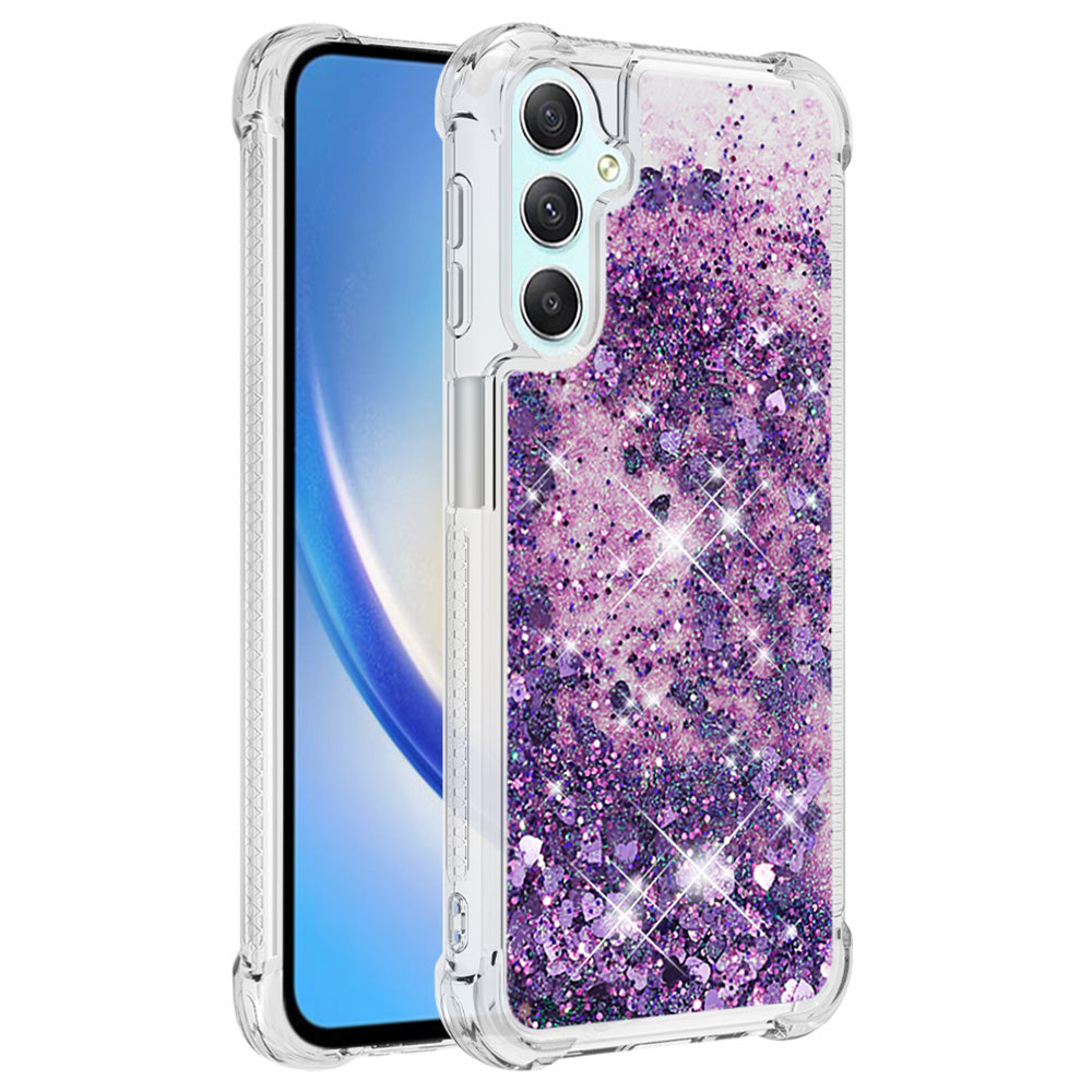 YB Quicksand Series-1 Glitter TPU Phone Case for Samsung Galaxy A25 5G A24 4G Liquid Floating Waterfall Cover YB Quicksand Series-1 Glitter TPU Phone Case for Samsung Galaxy A25 5G A24 4G Liquid Floating Waterfall Cover